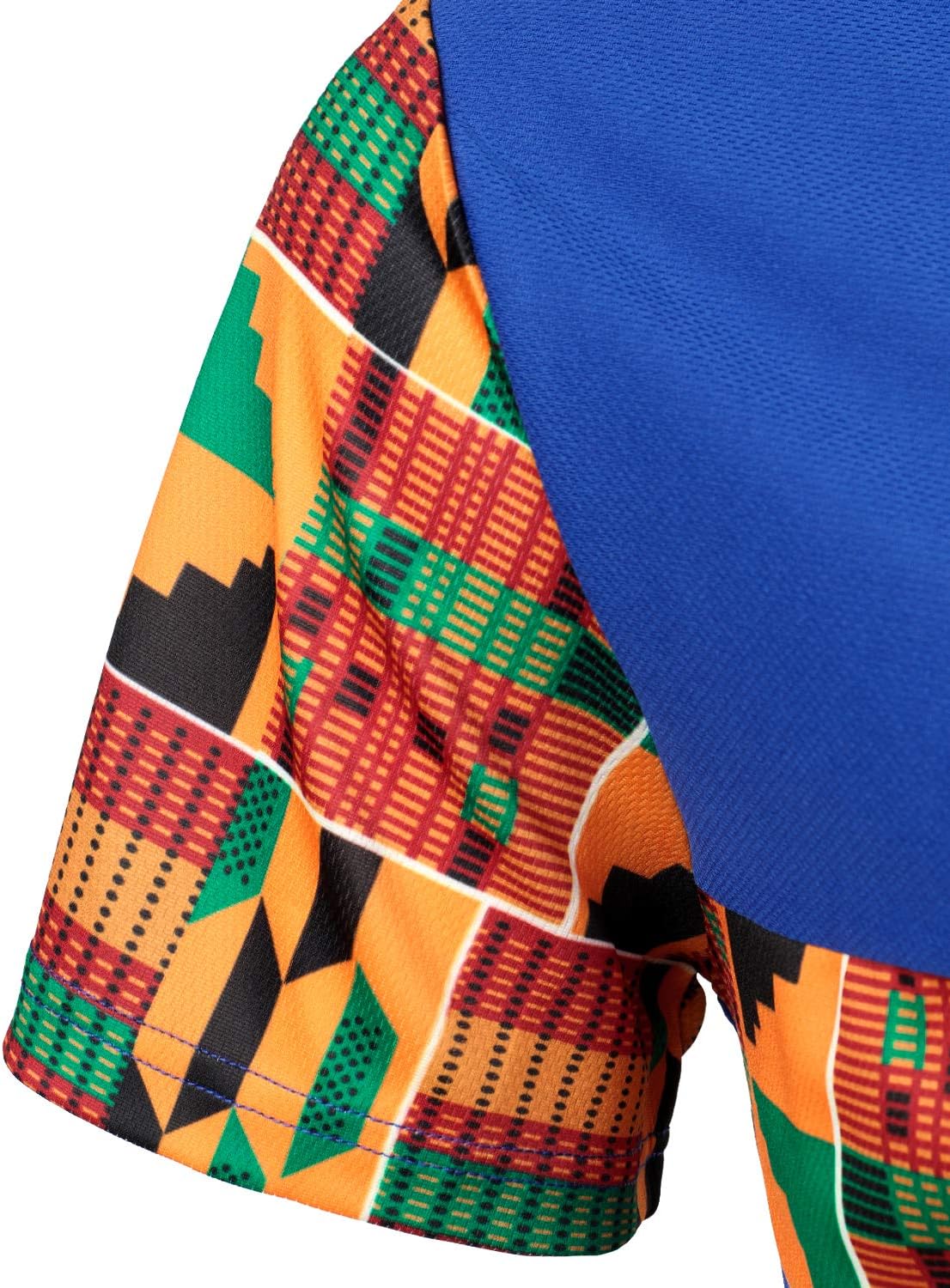 LucMatton Men's Summer 2 Piece African Pattern Printed T-Shirt and Shorts Set Sports Mesh Tracksuit Dashiki Outfits