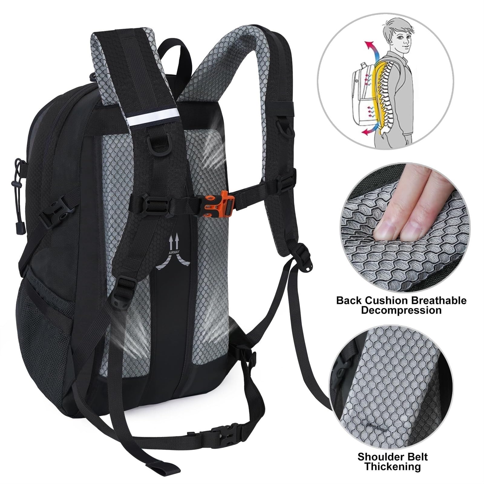 Plecak Turystyczny Plecak Trekkingowy 35L Plecak Turystyczny Outdoor Day Pack Lekki Plecak Kempingowy Dla Mężczyzn I Kobiet Torba Alpinistyczna