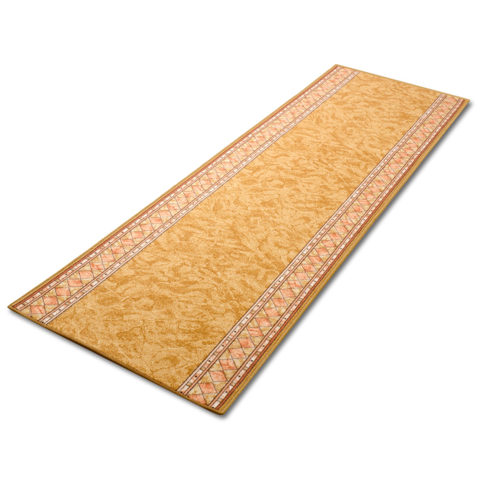 Tapis de couloir Rügen | Résistant & facile d'entretien | Fabriqué en Allemagne | Tapis pour cuisine, couloir ou salon | Plusieurs couleurs et tailles (80 x 300 cm, beige)