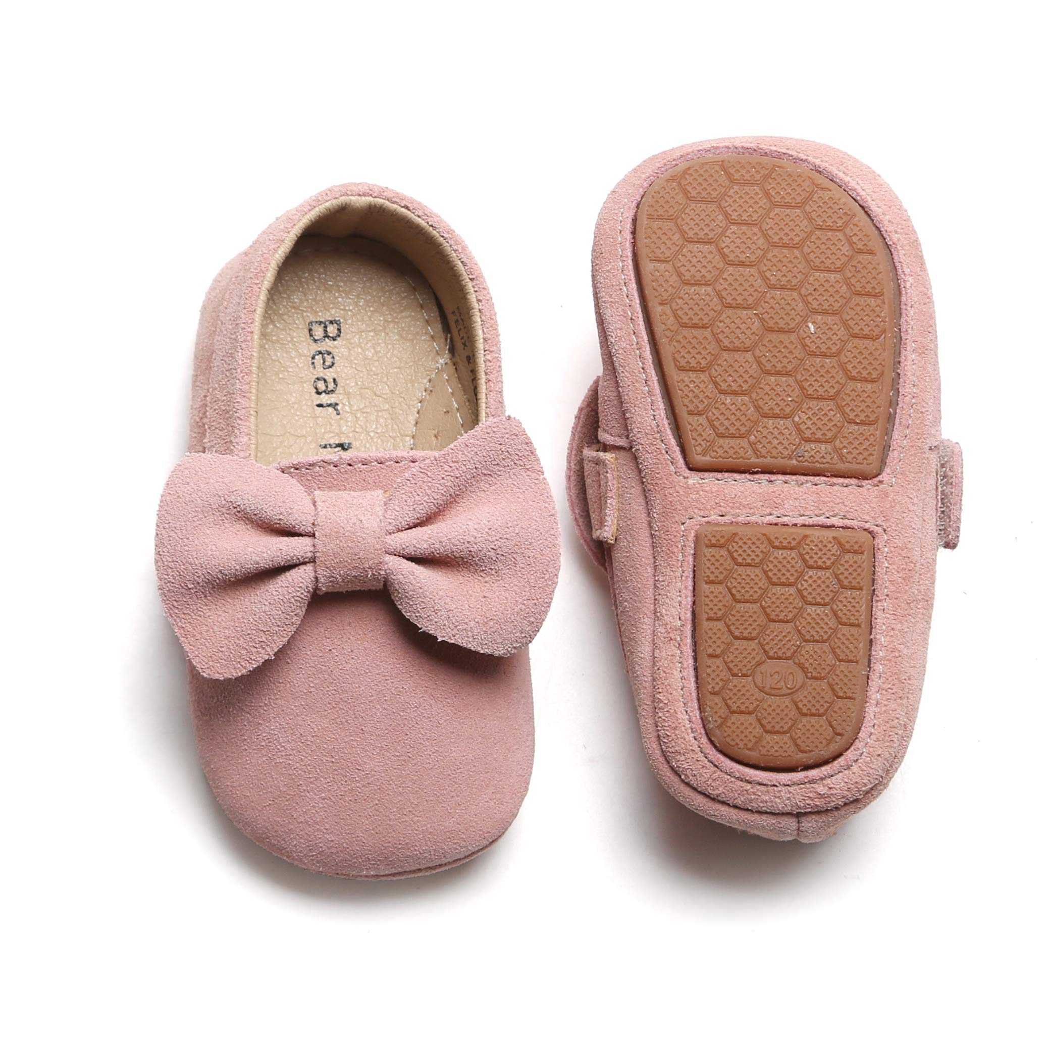 Soft Sole Leather Baby Shoes - Infant Baby Walking Shoes Moccasinss Rubber Sole Crib Shoes