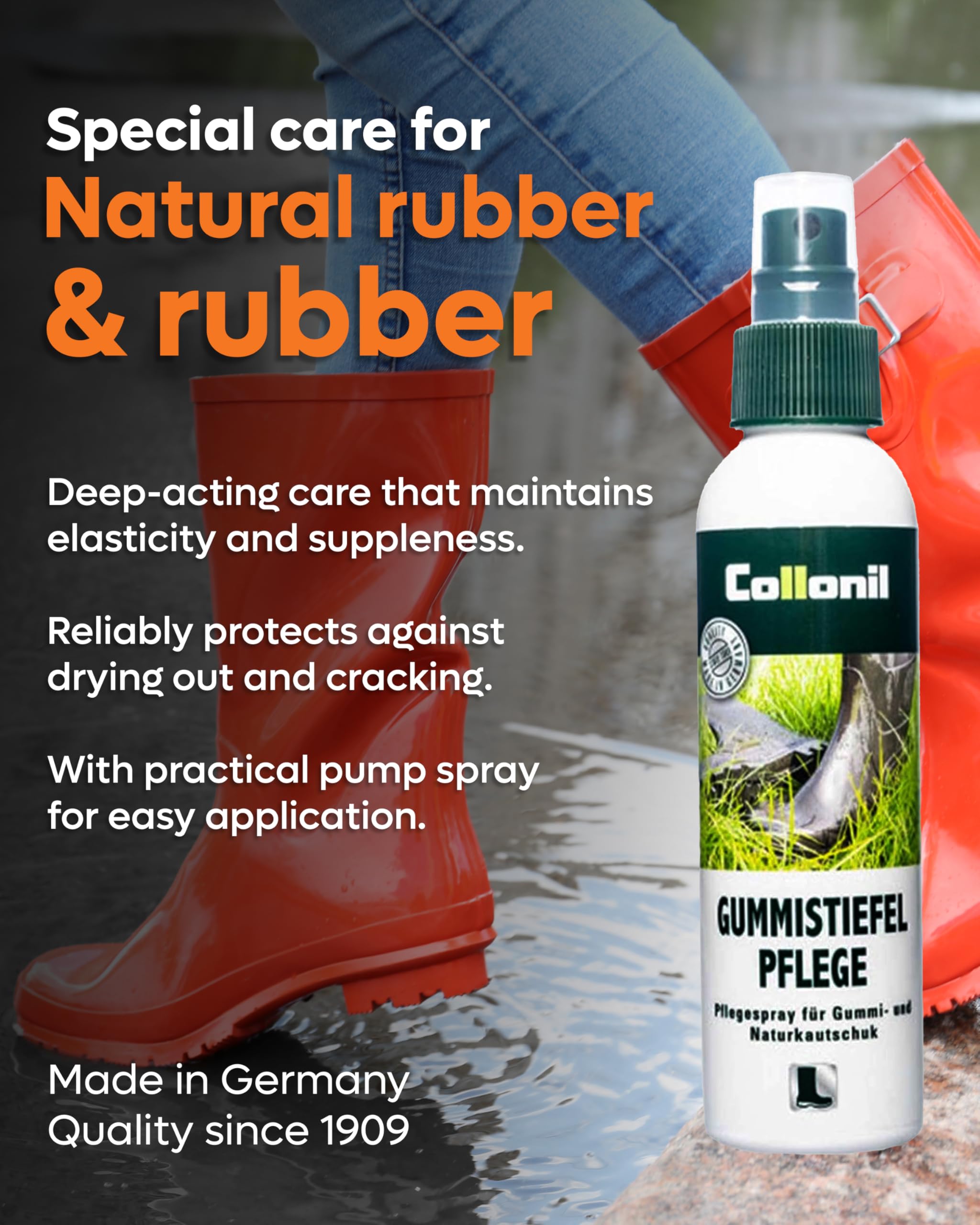 Collonil Gumowe kalosze pielęgnacja butów, bezbarwne, 150 ml