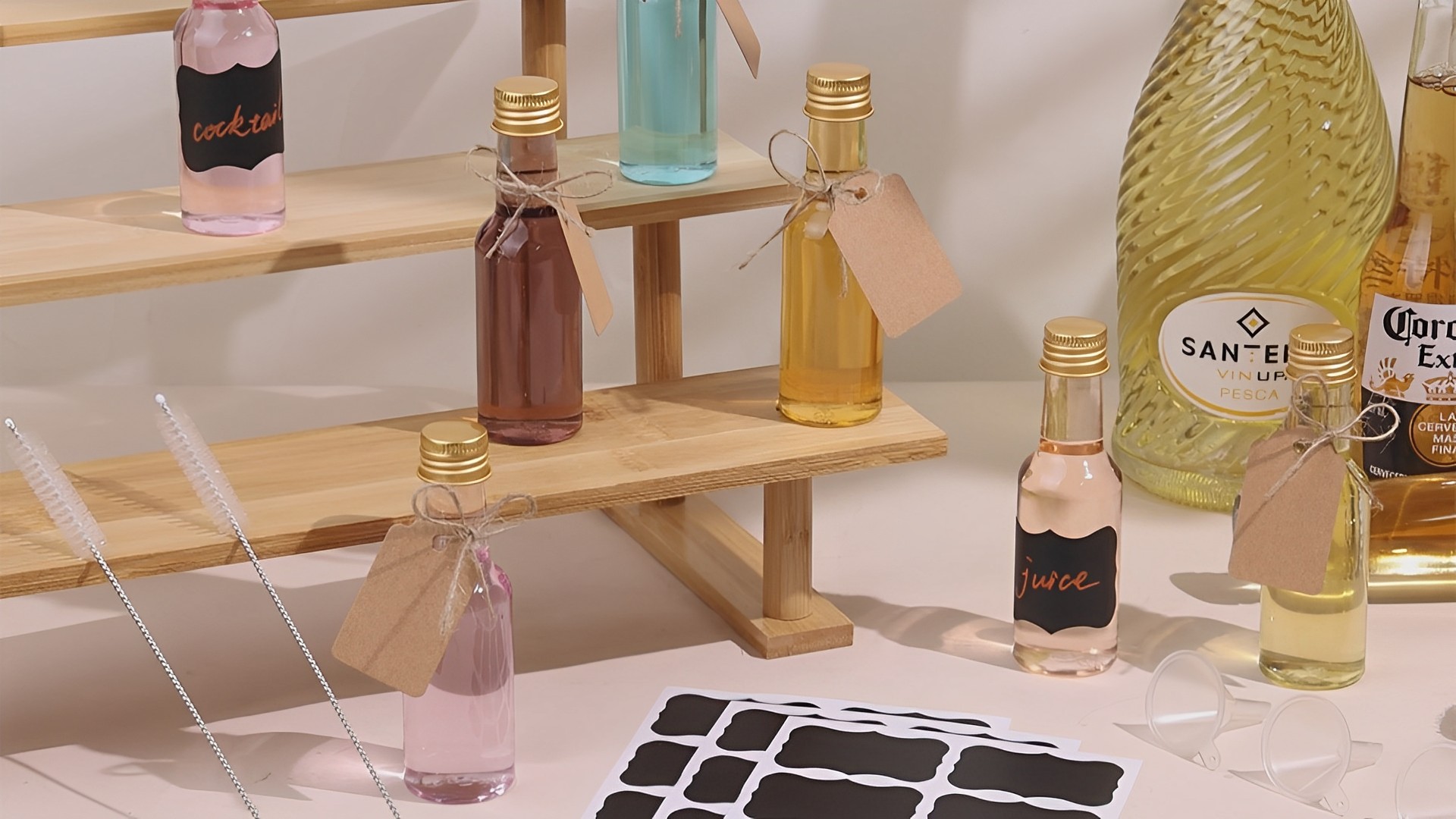 Amazon.com: 100 Pcs Mini Liquor Bottles, 1.7oz Shot Bottle with