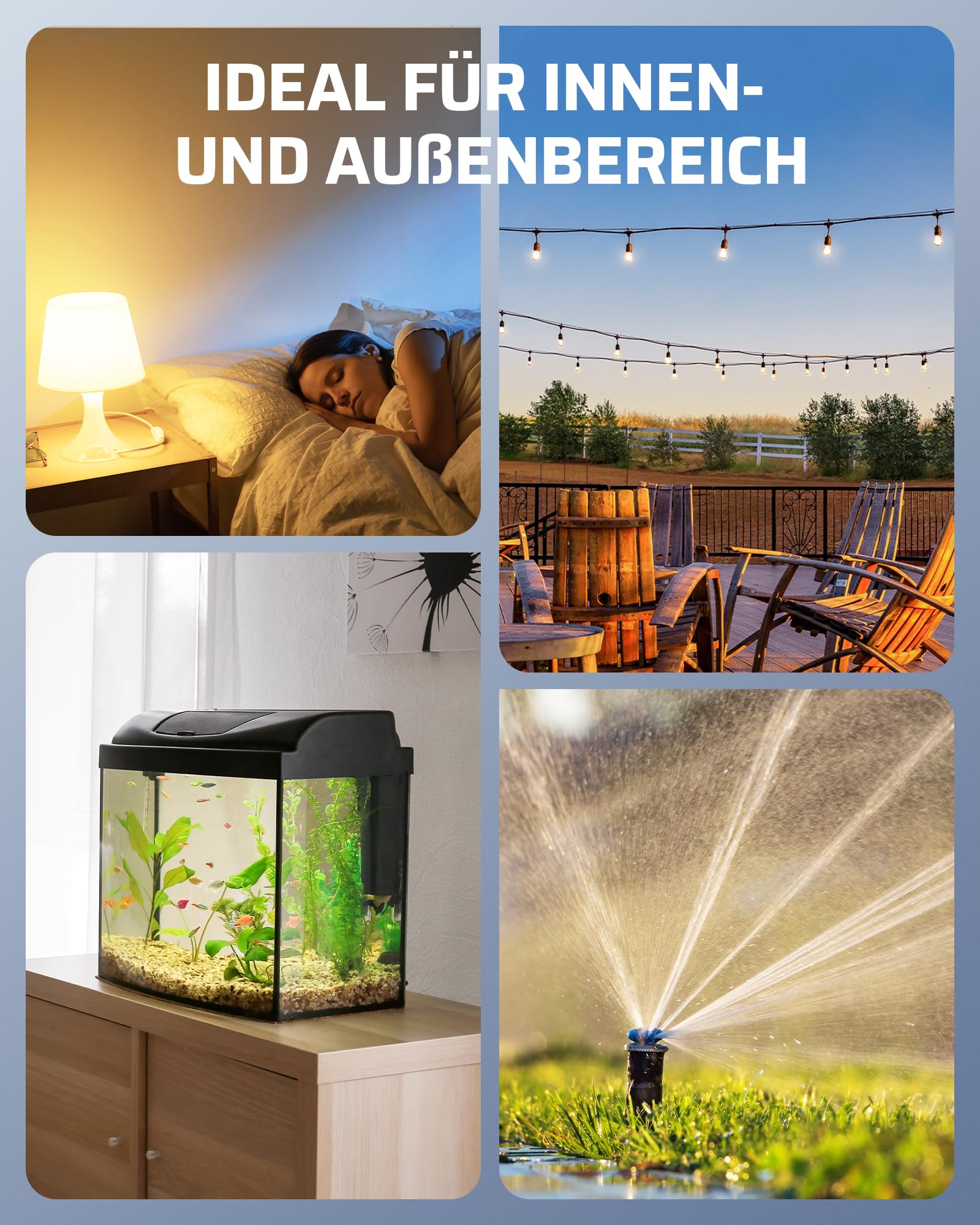 DEWENWILS Prise Wi-Fi d'extérieur IP44, aucun hub nécessaire, 3680 W | Prise intelligente sans fil compatible avec Alexa, Google Home et IFTTT, étanche IP44, idéale pour l'extérieur