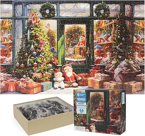 Rompecabezas de Navidad 2023, rompecabezas de vacaciones para adultos y niños, 1000 piezas de rompecabezas de Navidad, juegos educativos de Navidad,