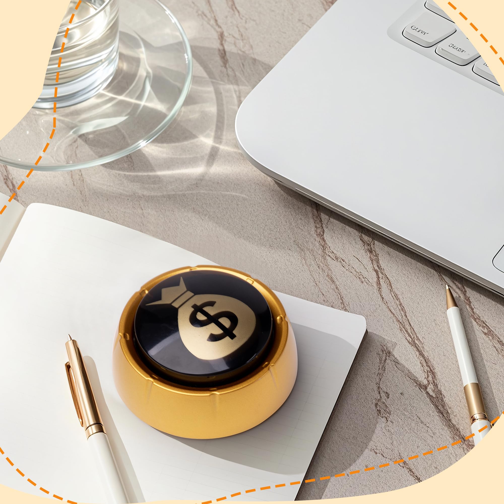 Dollar Button mit Registrierkasse Soundeffekte, Lustige Taste für Büro und Familie, Schreibtischzubehör, Gag Geschenke für Männer und Frauen