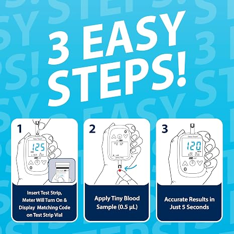 BluLink Glucose Control Solution (High & Low Vials) | Compatible with BluLink Glucose Monitoring System, 3.5 mL Each