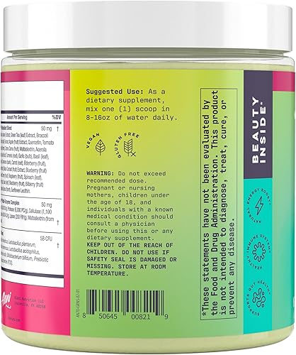Miniatura 3 de Alani Nu Super Greens Powder, suplemento de alimentos integrales de superalimentos y verduras orgánicas, 30 porciones
