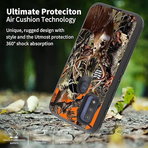 Miniatura 5 de Funda para Motorola Moto G PureMoto G Power 2022, resistente protección contra caídas de triple capa, cuerpo completo, resistente, a prueba de