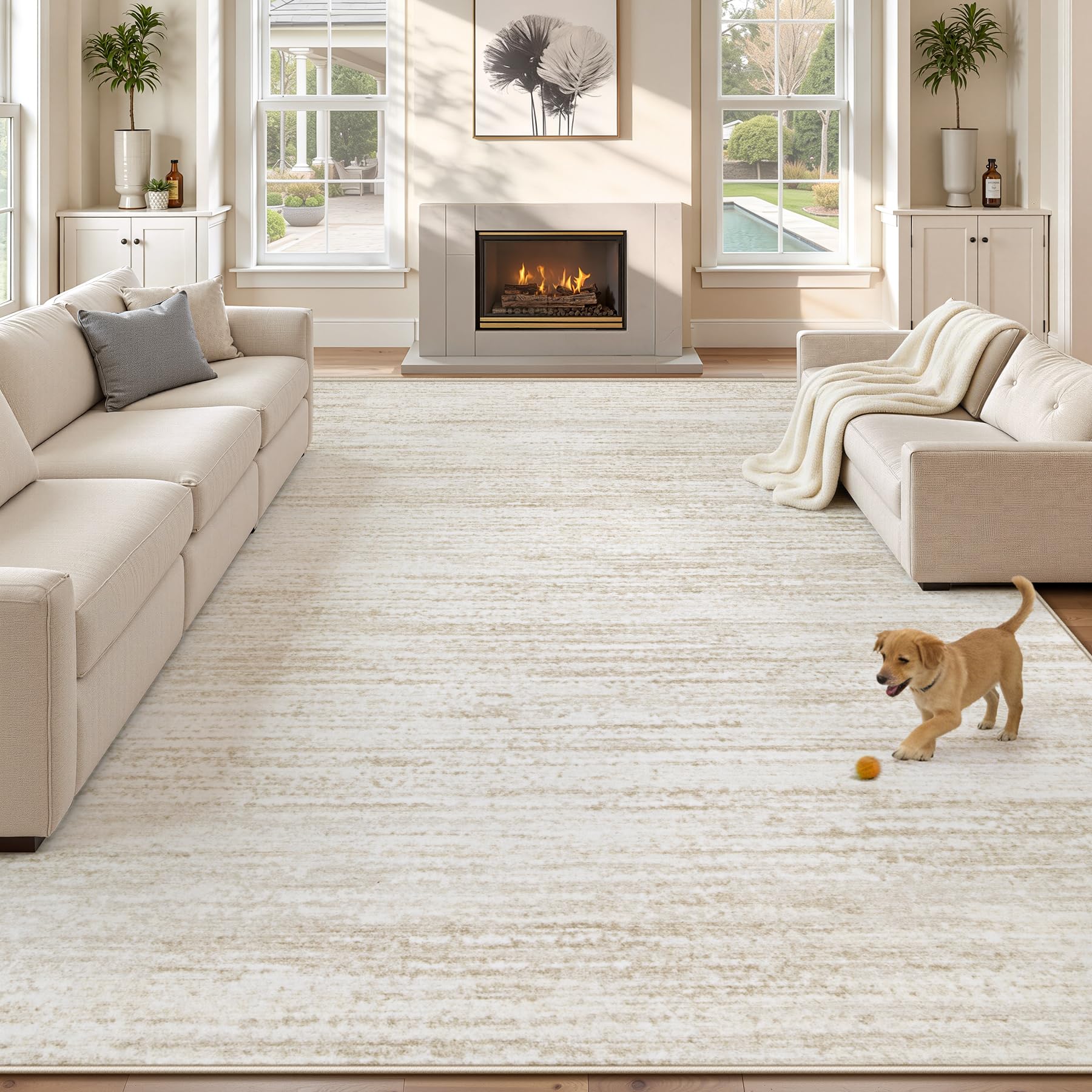 Modern Washable 8x10 Area Rug