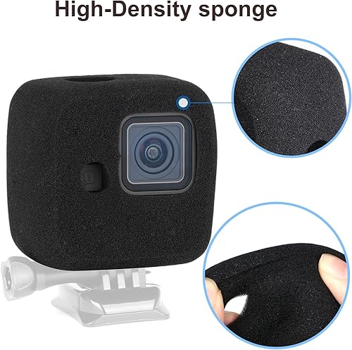 Miniatura 5 de HSU Windslayer - Funda y protector de pantalla de lente para GoPro Hero 11 Black Mini, funda Windslayer (paquete de 2) + protector de pantalla