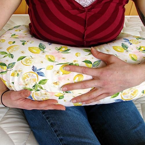Miniatura 3 de Fundas de almohada de lactancia vintage para bebés con limones para niños y niñas, ramas de limón, hojas, flores, fundas de almohada de lactancia