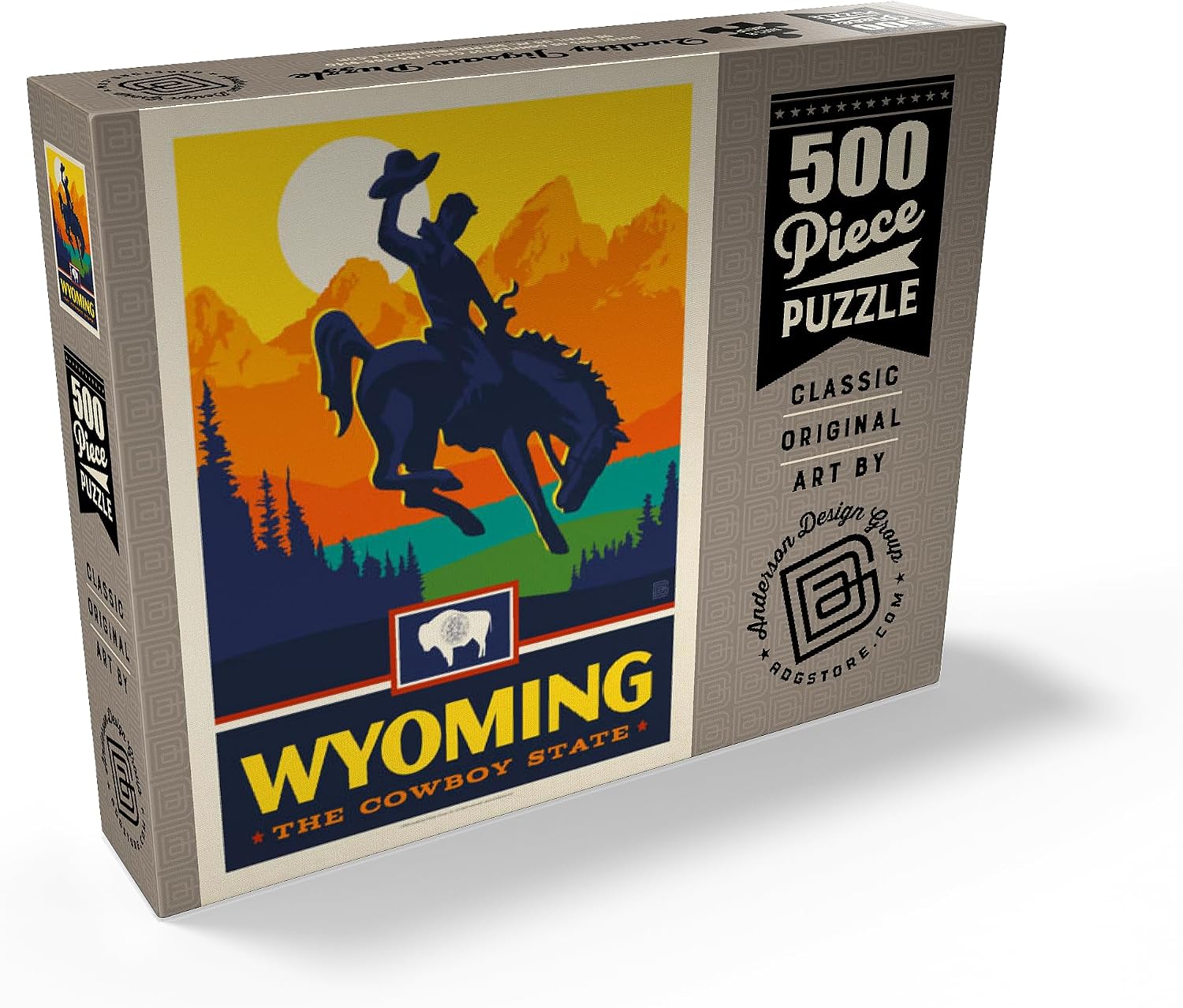 MyPuzzle Wyoming: The Cowboy State - Premium 500 Piece Jigsaw Puzzle for Adults