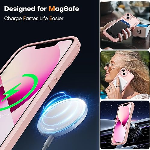 Miniatura 308 de TAURI Funda 3 en 1 para iPhone 13 Pro, [no amarilla] con 2 protectores de pantalla, funda delgada a prueba de golpes para iPhone 13 Pro, color negro