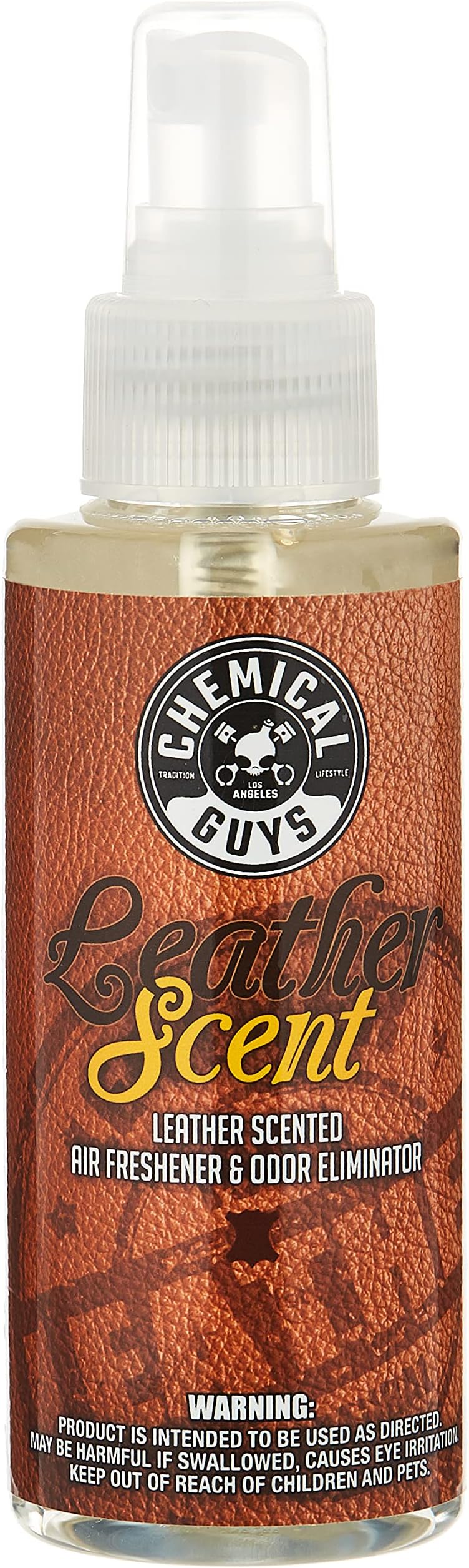 Chemical Guys AIR_102_04 Premium Air Freshener and Odor Eliminator with Leather Scent (4 oz)