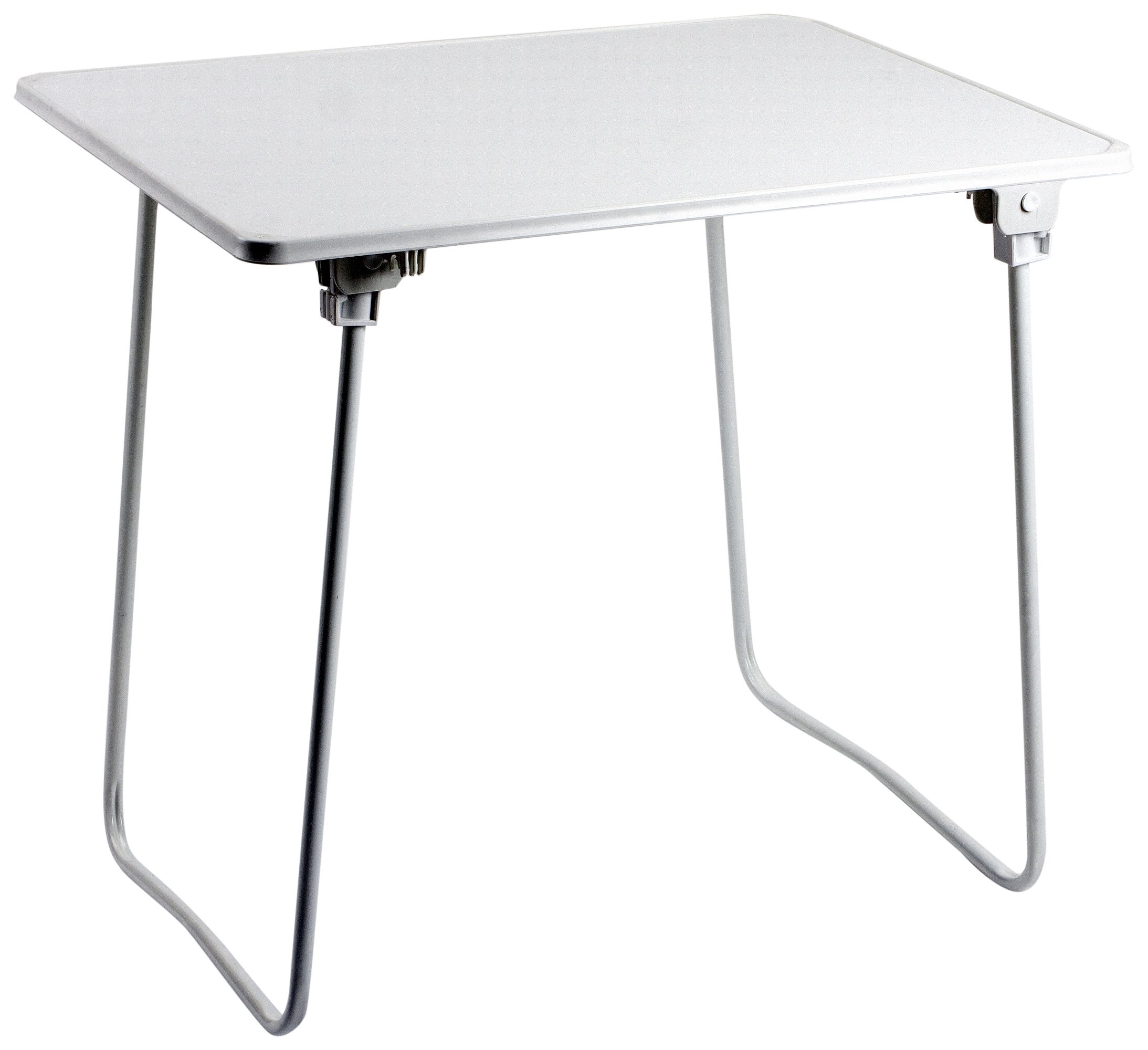 Alco 1-117 - Mesa acero, pata acero lacado blanco, 80 x 60cm