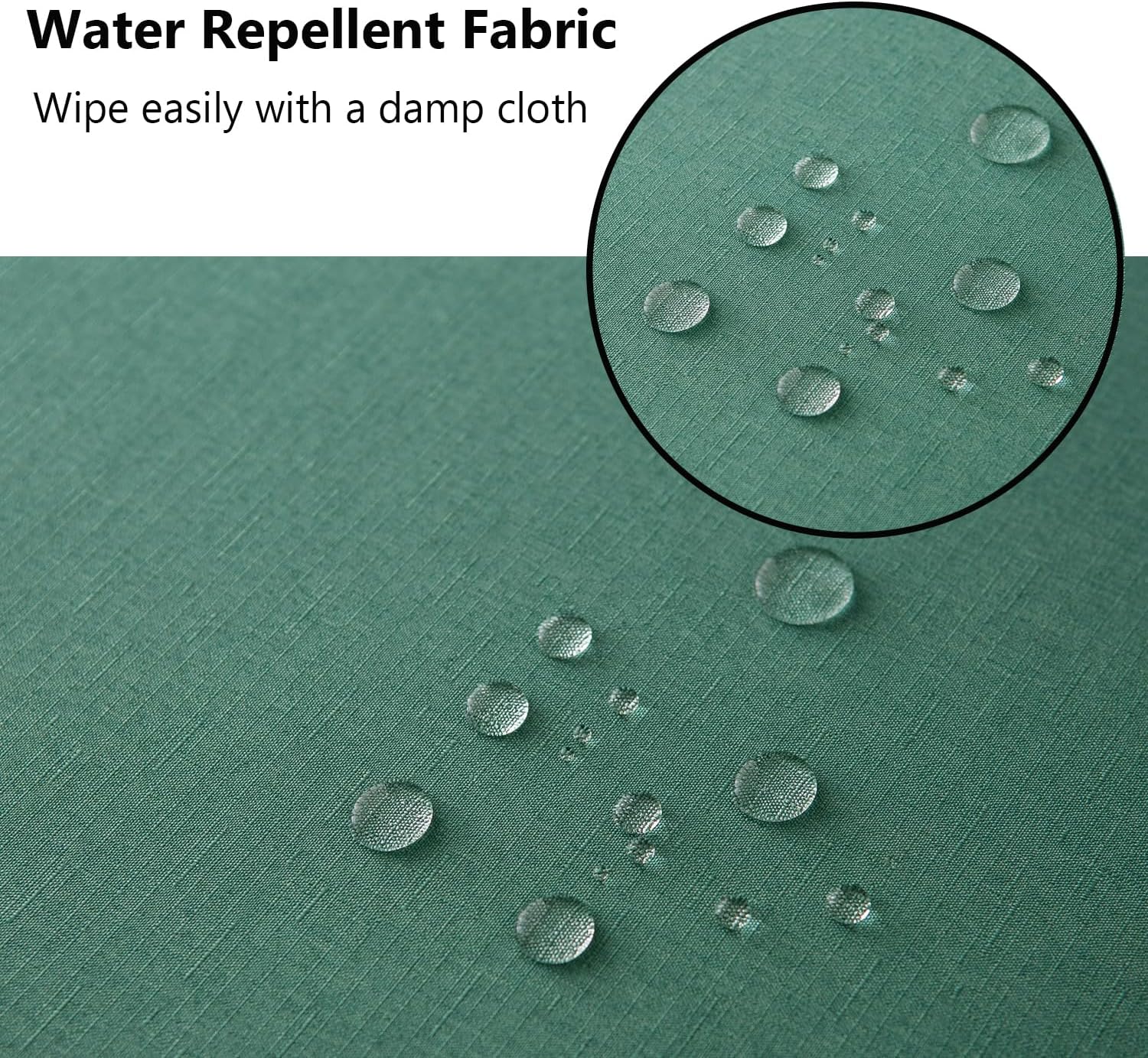 Patio Seat Cushion Covers,Washable Slip Covers Replacement,Waterproof Outdoor Furniture Chair Cushion Pillow Seat Cover for Couch,Garden,Sofa,Green,24"×24"×4"(4 Covers Only)