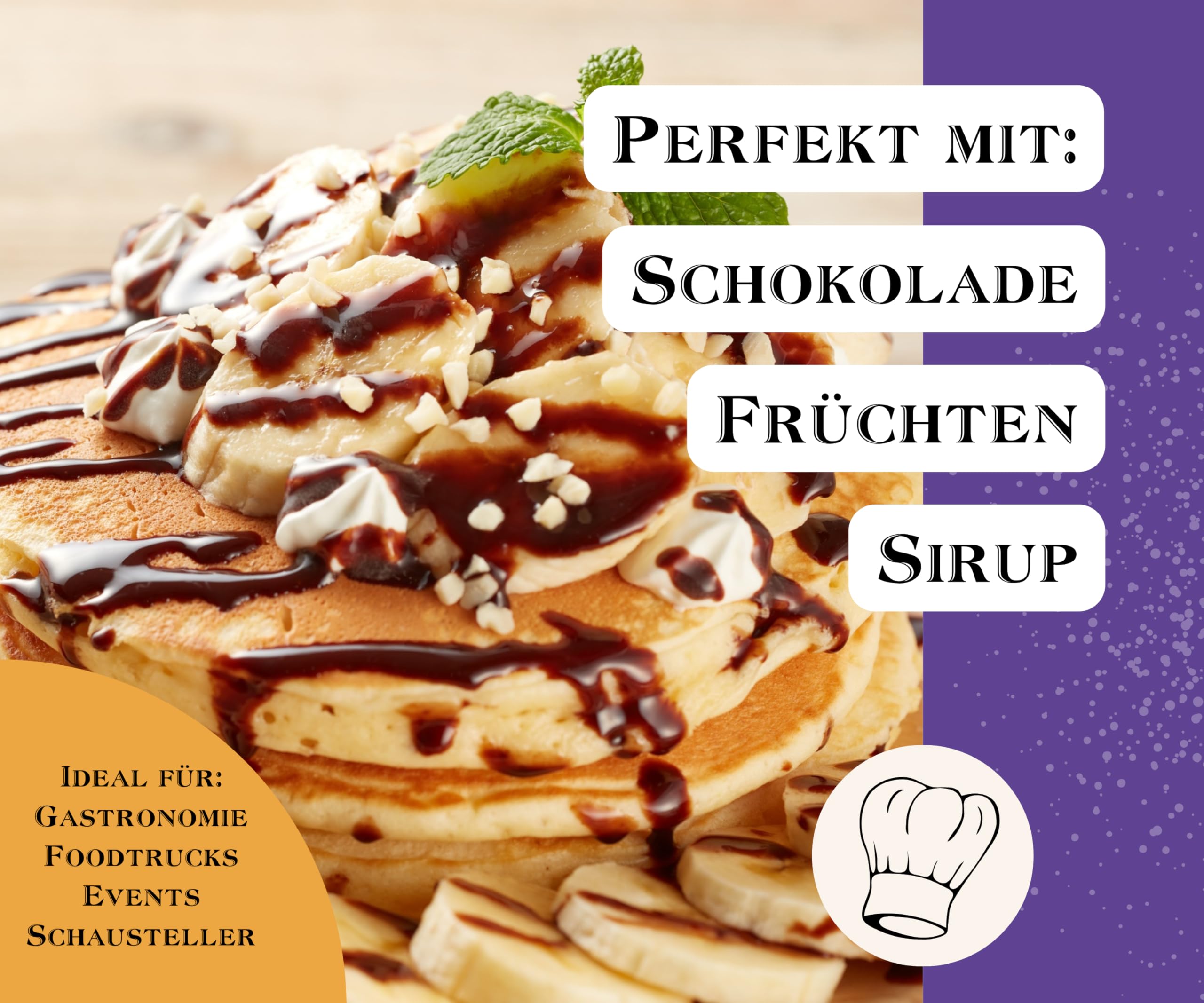 BEST BACK Pancake-Mix Backmischung 5 kg, 5er Pack (1 kg)