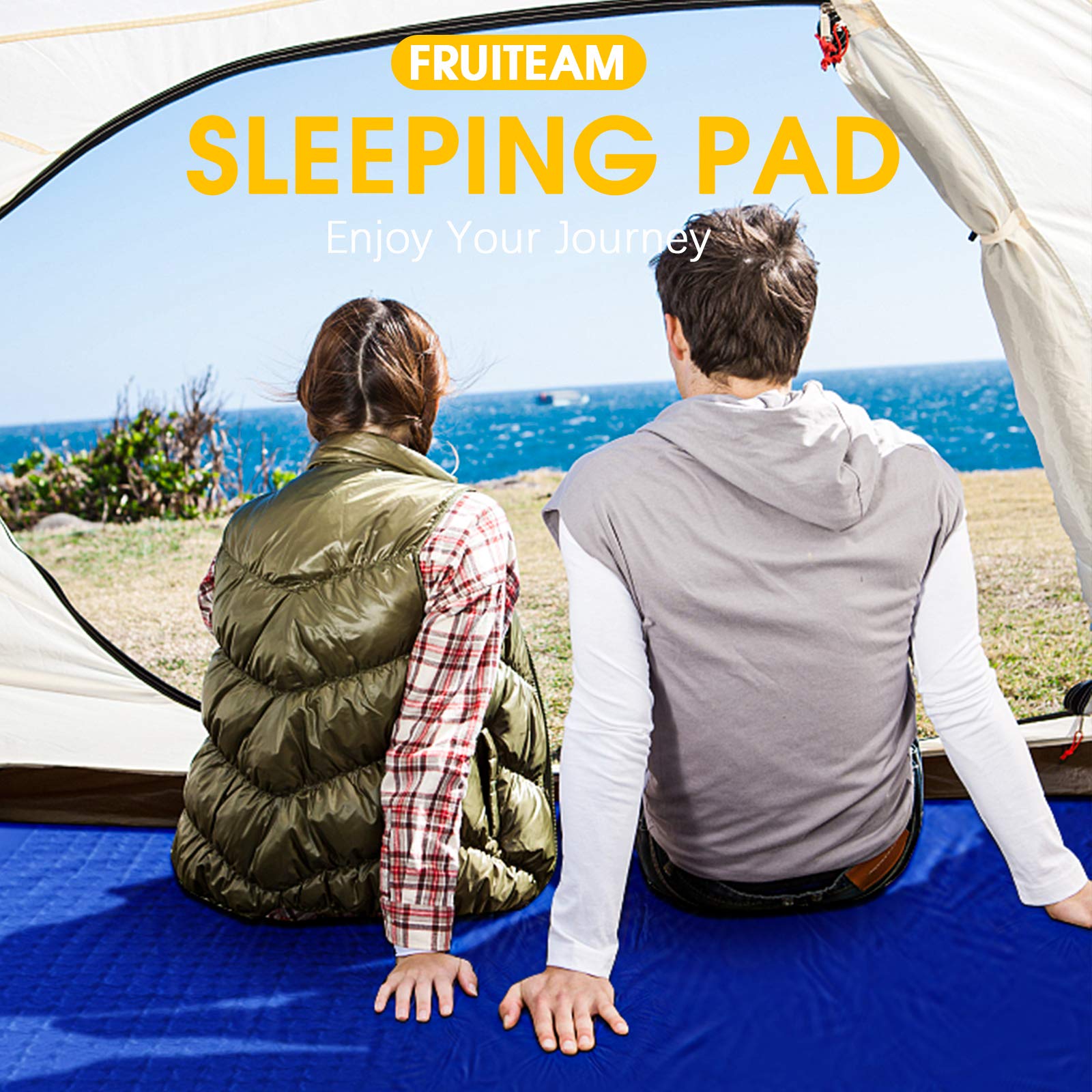 FRUITEAM Sleeping Pad for Camping 2 Person Extra Thickness Self