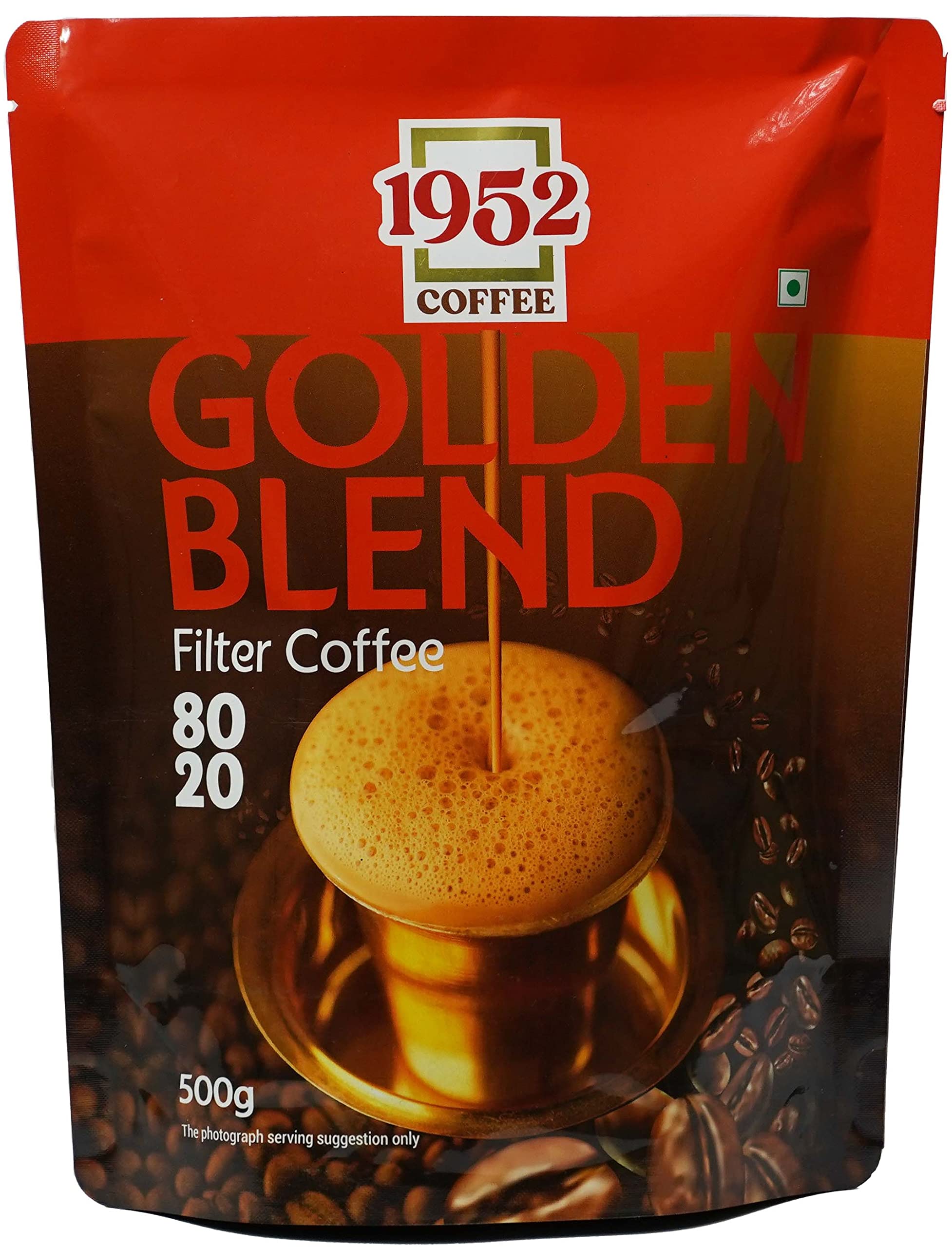 - COFFEE Golden Blend South Indian Filter Coffee Powder - Blend of Handpicked Chigmagalur Coffee with Slow-Roasted Perfectly Grounded Chicory - 500g