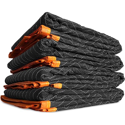 Wen 72-Inch by 80-Inch Heavy Duty Padded Moving Blankets, 4-Pack (272804)