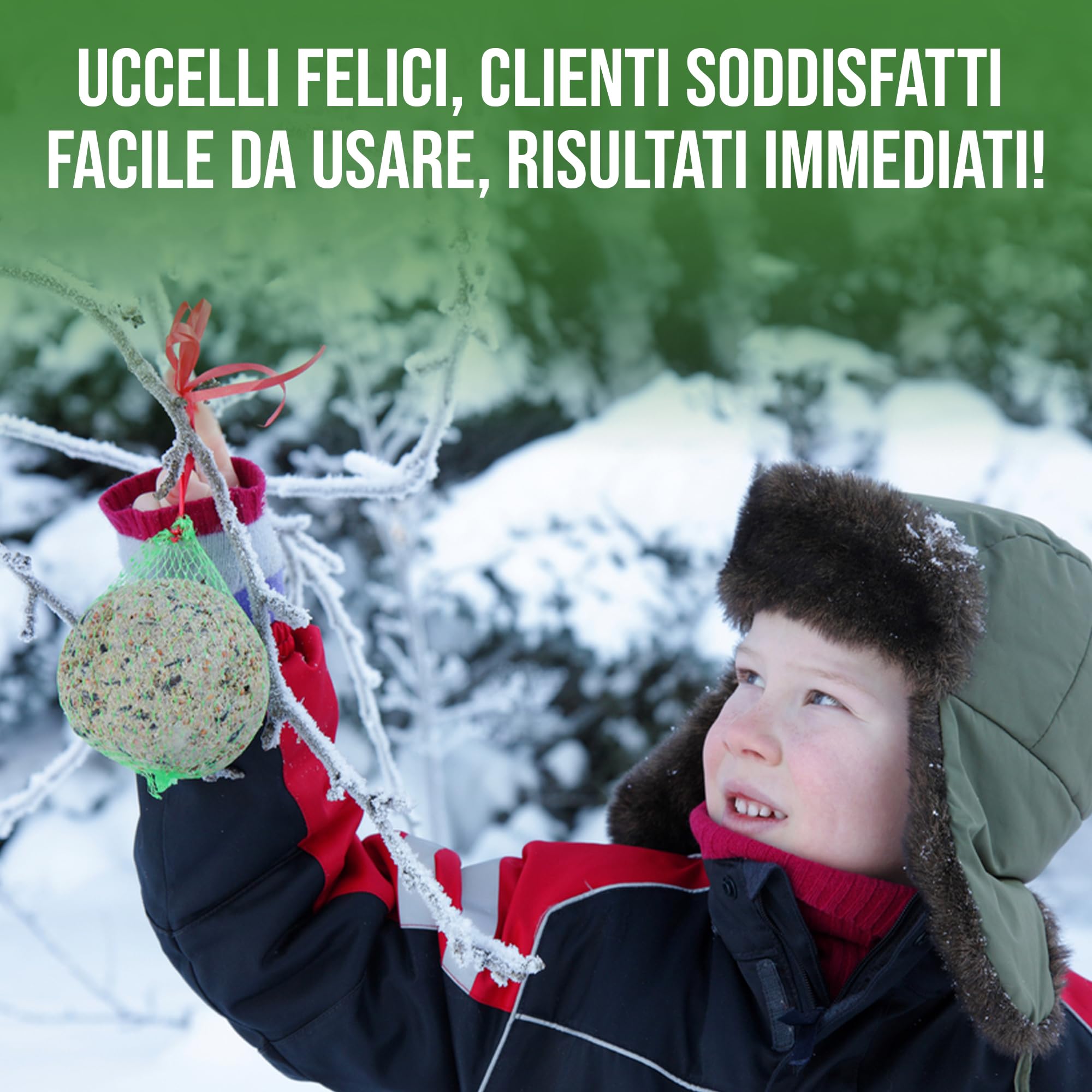 LERAVA Palline di grasso (65 pezzi) - Mangime energetico per uccelli selvatici - Cibo invernale ricco di energia - Alimentazione naturale per uso esterno tutto l'anno per tutte le specie di uccelli