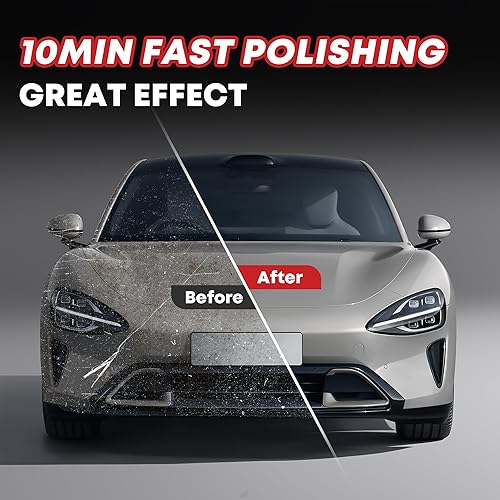 Miniatura 5 de SILVEL Pulidora de tampón, 1600 W, pulidora de 7 pulgadas/6 pulgadas para detalles de automóviles, máquina de cera, 7 velocidades variables, con 6