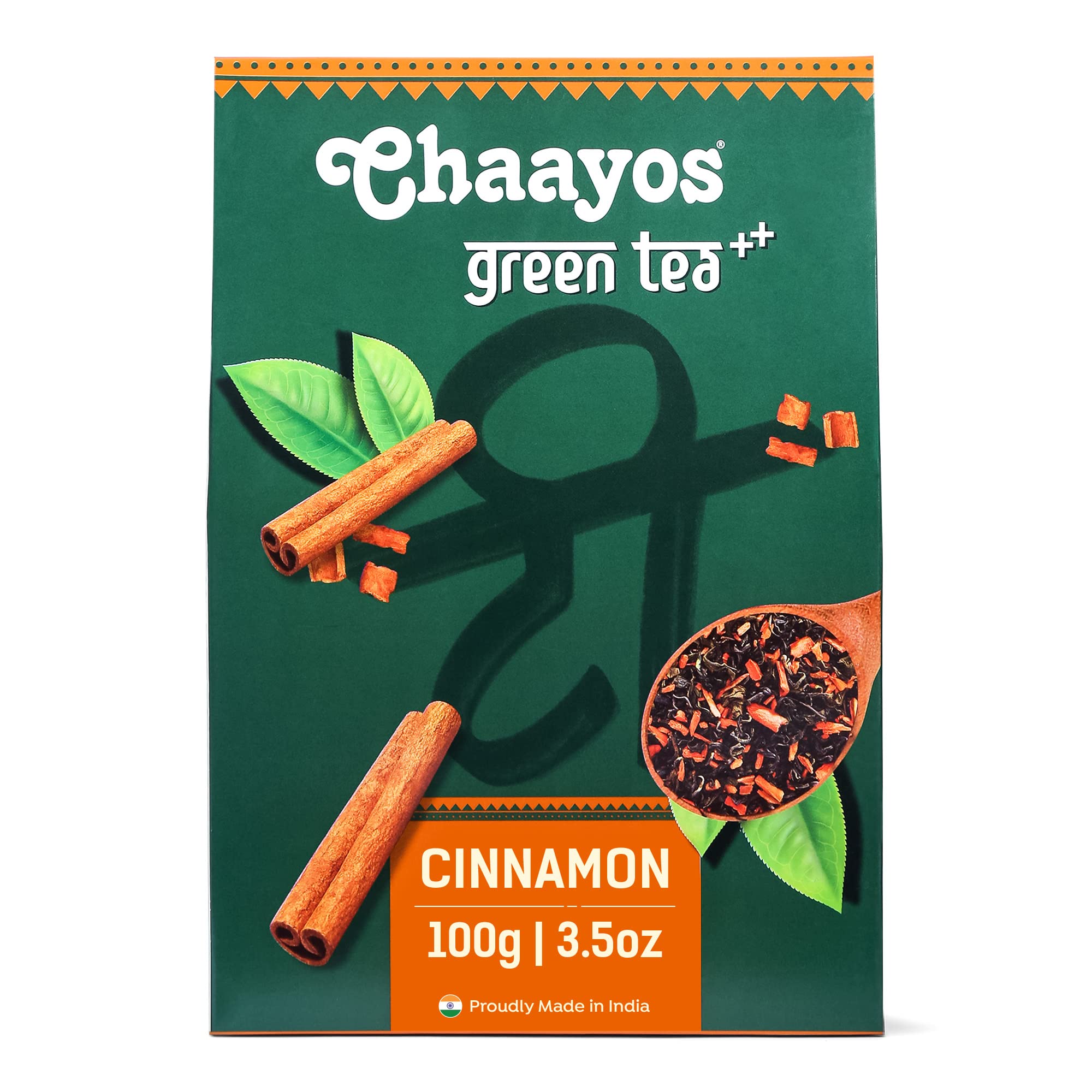 Chaayos Cinnamon Green Tea|Cinnamon Tea|Whole Leaf Loose Tea|Immunity Boosting - 100Gram [50 Cups]|Antioxidant Green Tea|Green Tea (B08JCHQ31V) Amazon Price History, Amazon Price Tracker