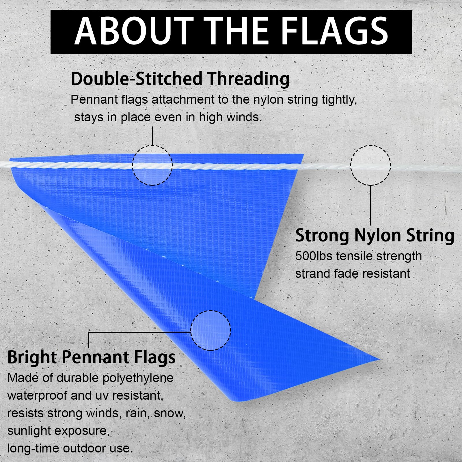 Amazon.com: Pennant Safety Flags, Flagging Banner Warning Flag