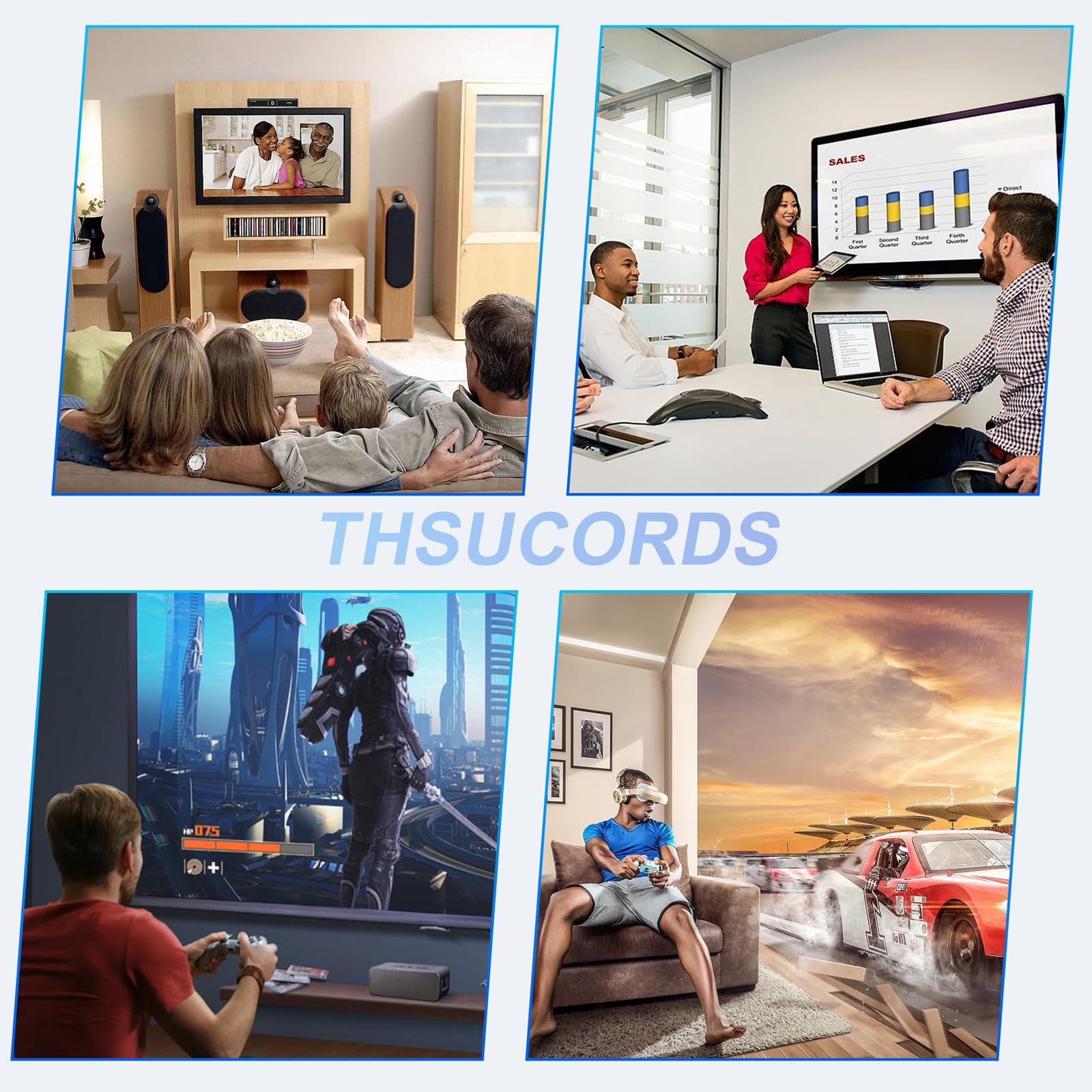 Thsucords 4K Fiber Optic HDMI Cable 30M, HDMI 2.0 Cable Support UHD 4K@60Hz HDR/18Gbps/4:4:4/3D/ARC/HEC/for RTX 3080/3090 Xbox Series X PS5 Denon AV Receiver LG Samsung Sony TV