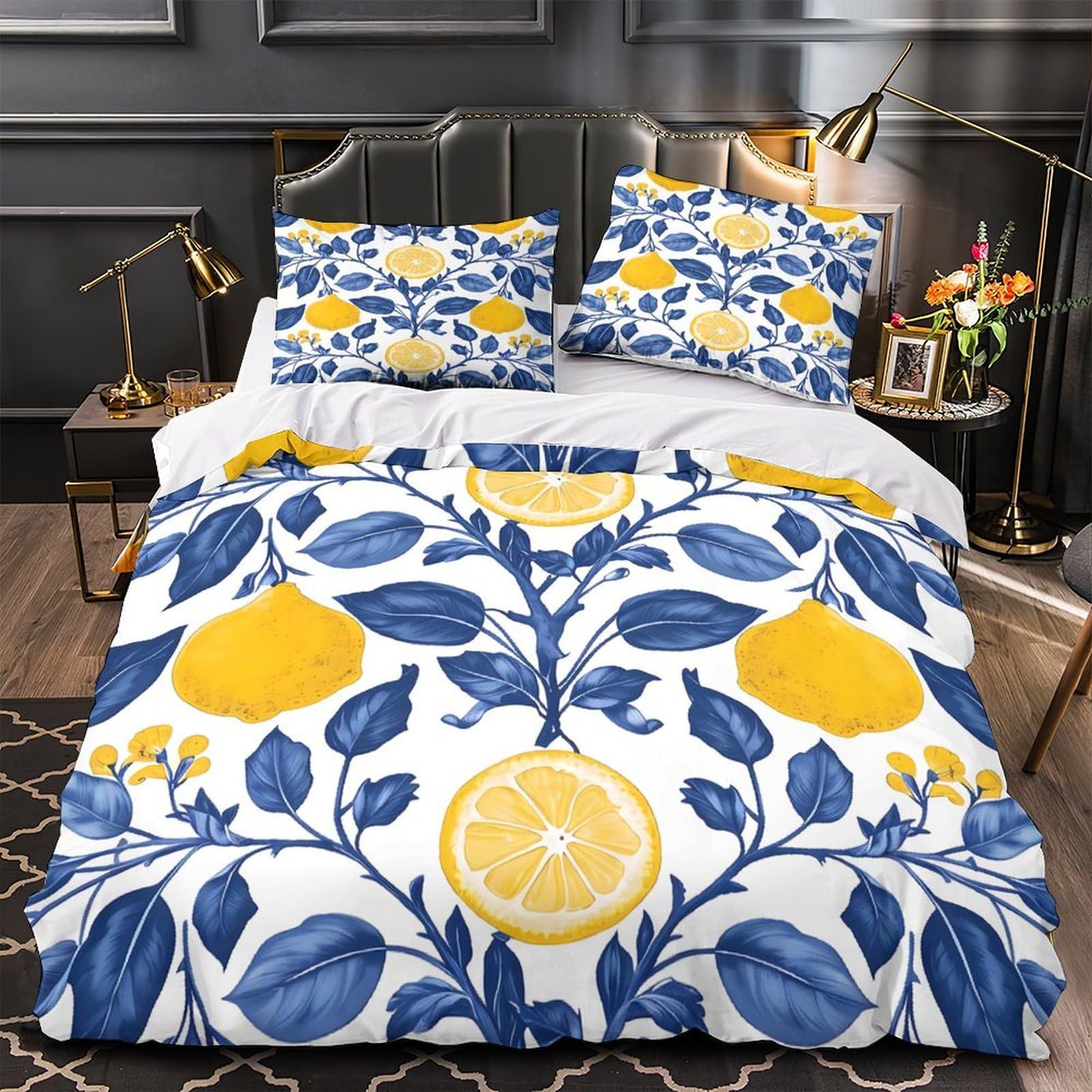 Housse de couette confortable anti acarien lit simple 140x200