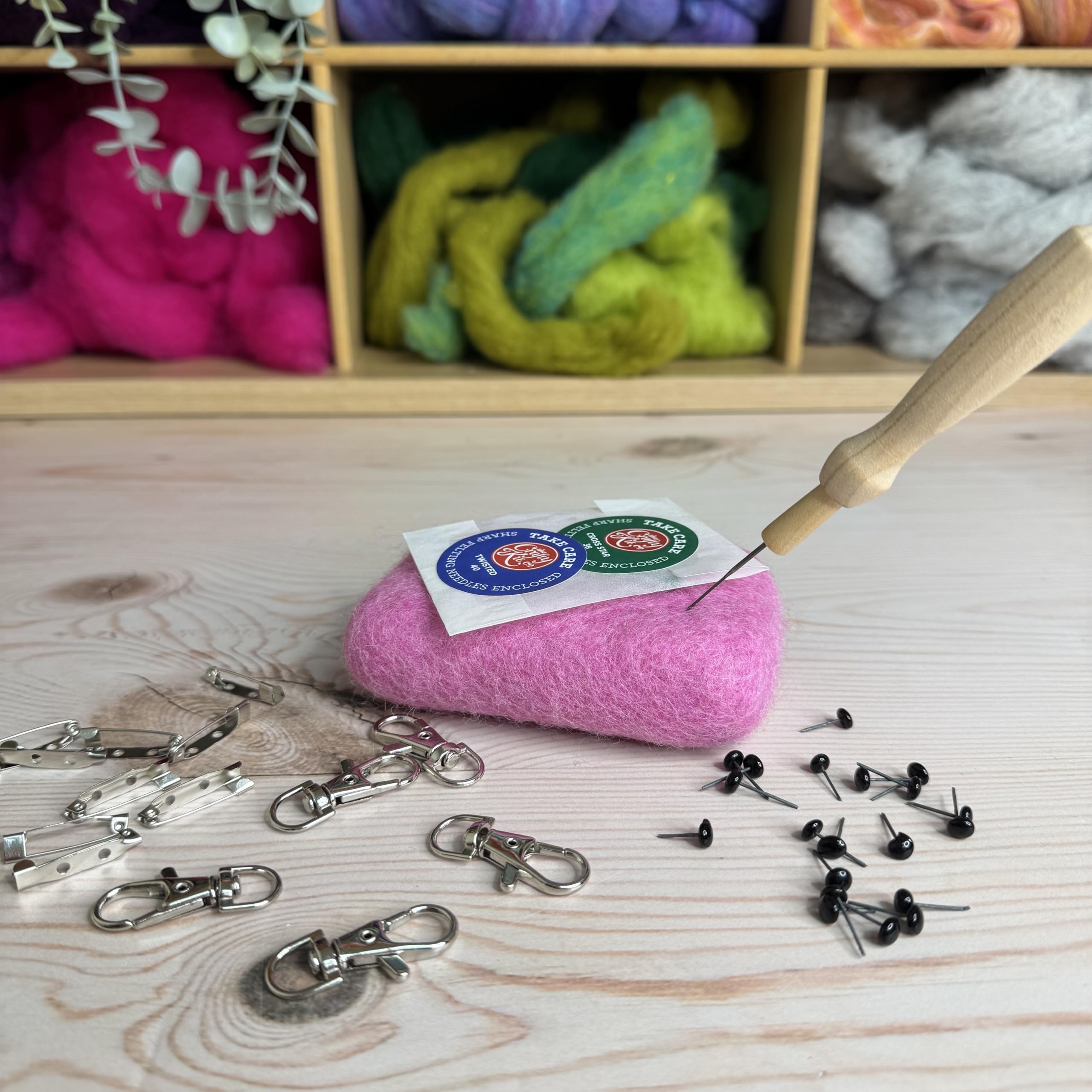 The Crafty Kit Beginner's Needle Felting Bundle, Multicolour - Image 4