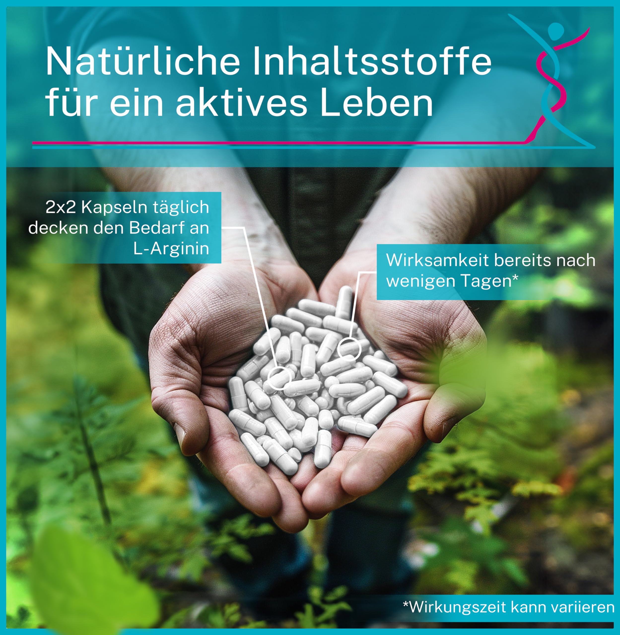 EMASEX L-Arginin bioaktiv 2680mg - Hochdosiert mit B6, B12 & Folsäure - Swiss Formula für Männer - Vegan, Durchblutung & Vitalität - 90 Kapseln