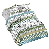 PENSIERI DELICATI Parure Copripiumino Matrimoniale 100% Cotone