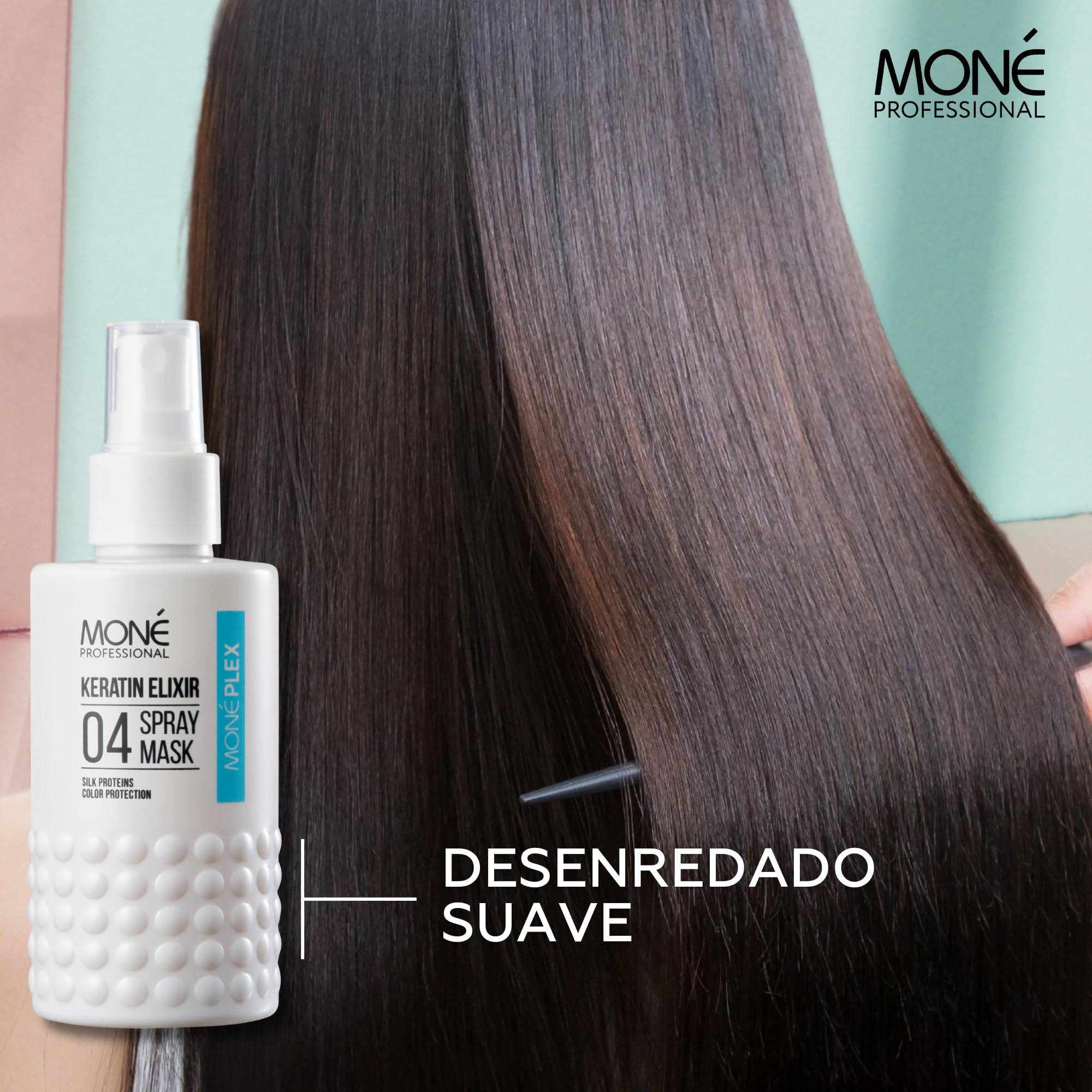 MONÉ Professional Sparkling Shine Shampoo + Dopo Shampoo + Spray per la cura senza risciacquo 10 in 1 con protezione termica fino a 220° (300ml, 300ml, 150ml)