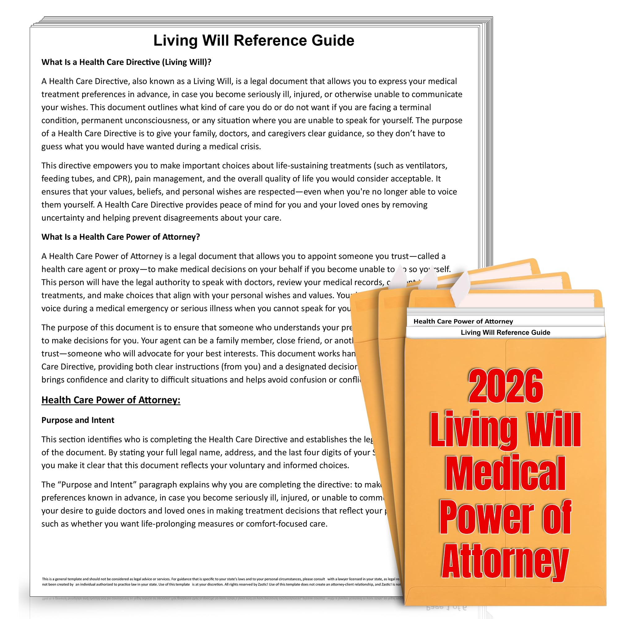 Living Will & Medical Power of Attorney Kit - Plan Your Future -2