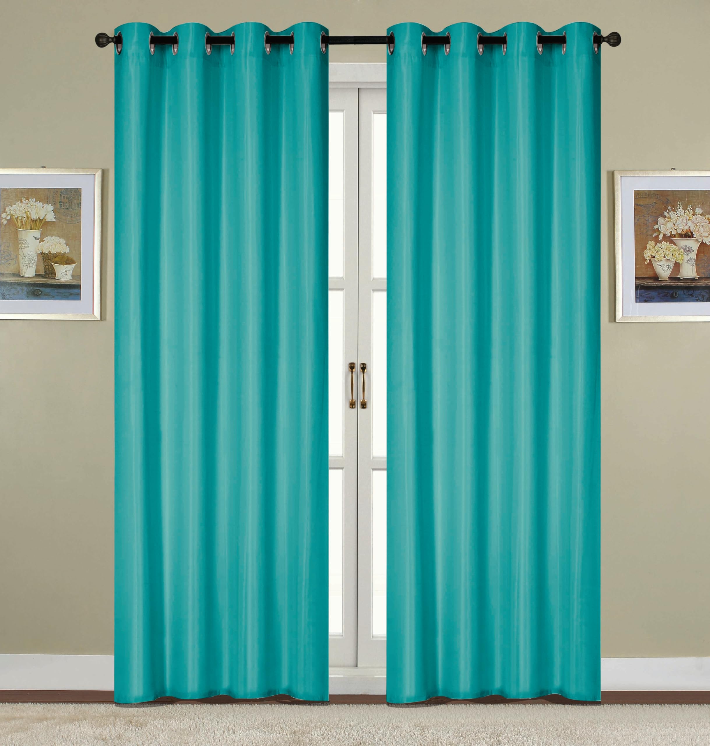 RT Designers CollectionKennedy Grommet Panel 90" Turquoise