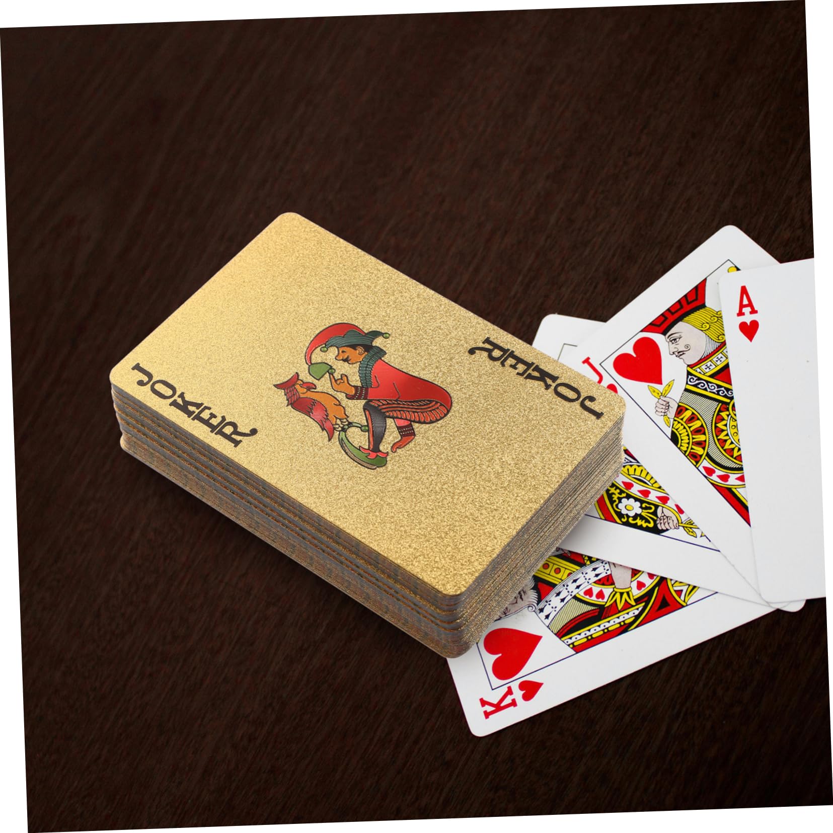VICASKY 4confezioni Plated Poker Cards Gioco Da Tavolo Per Feste Carte Da Gioco Di Alta Qualità Per Intrattenimento e Per Adulti e Appassionati Di Poker