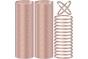 100-Piece Rose Gold 25mm Split Key Rings