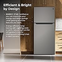 Vista 6 de Kenmore 30" Top Mount Refrigerator with Freezer - Adjustable Shelving, Humidity-Controlled Crispers, LED Lighting, ENERGY STAR Certified, 20.2 cu.
