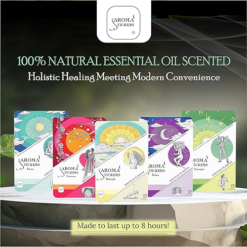 Miniatura 9 de Original Blend Edition  Aceite esencial 100% natural perfumado  Calcomanías de aromaterapia para máscara facial y almohada (12 calcomanías por