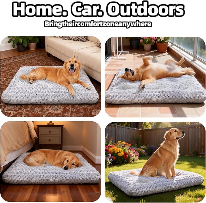 Cama para Perro Grande 89cm Colchoneta Lavable Antideslizante miniatura 4