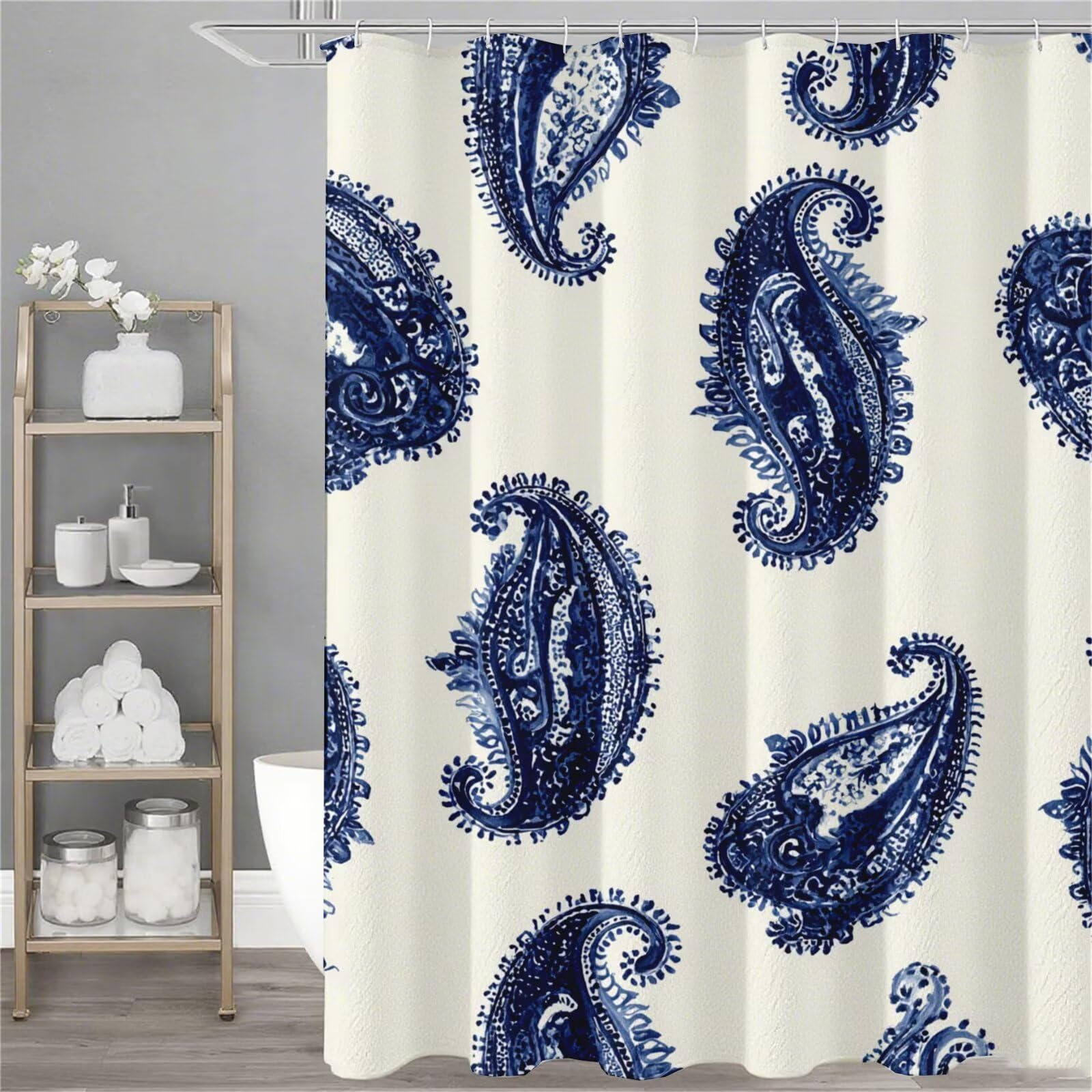 Rideau de douche art abstrait 150x180 cm avec 12 crochets Model720