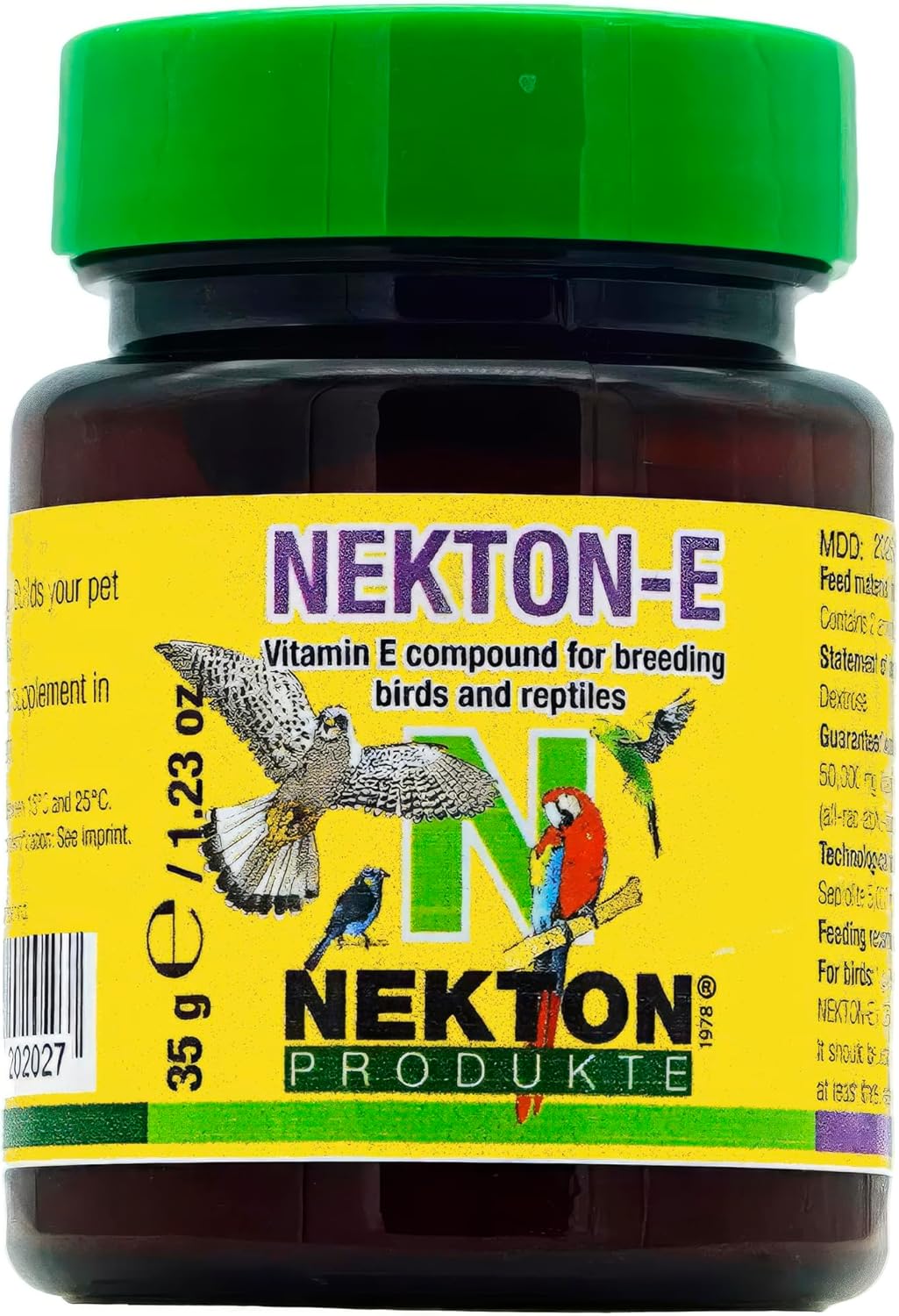 Nekton E Vitamin E Supplement for Birds, 35gm, 1.2 Ounce (Pack of 1