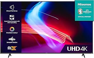 Hisense 43 Inch VIDAA Smart TV 43A6KTUK - Dolby Vision, Pixel Tuning, Voice Remote, Share to TV, and Youtube, Freeview Play, Netflix and Disney (2023 New Model), Black