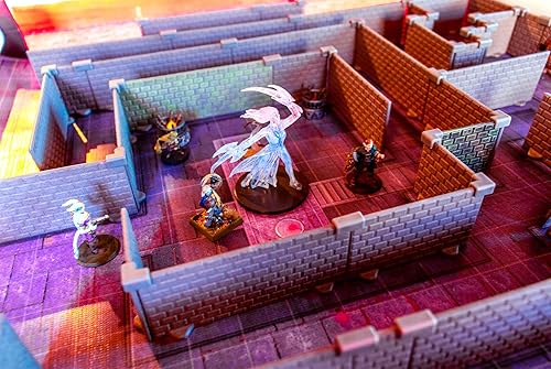 Miniatura 4 de Dirt Cheap Dungeons Long Walls Expansion TT RPG Terrain Building for Dungeons & Dragons, Pathfinder, War Gaming, ¡y más!