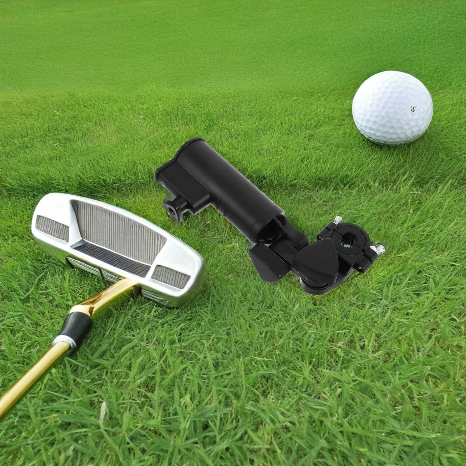 2 Stück Pack Schirmhalter für Golftrolleys Stabile Schirmklemme aus Kunststoff Einfache Montage für Golfwagen und Outdoor Sport