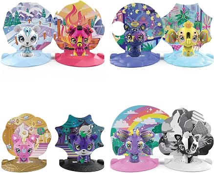 Zoobles Jouet - Pack 2 Zoobles Animaux - Boules Magiques Colorees Transformables en Animaux Fantastiques avec Maisons Magiques - 6061774 - 2 Figurines Jouet Enfant 5 ans et + Modele Aleatoire