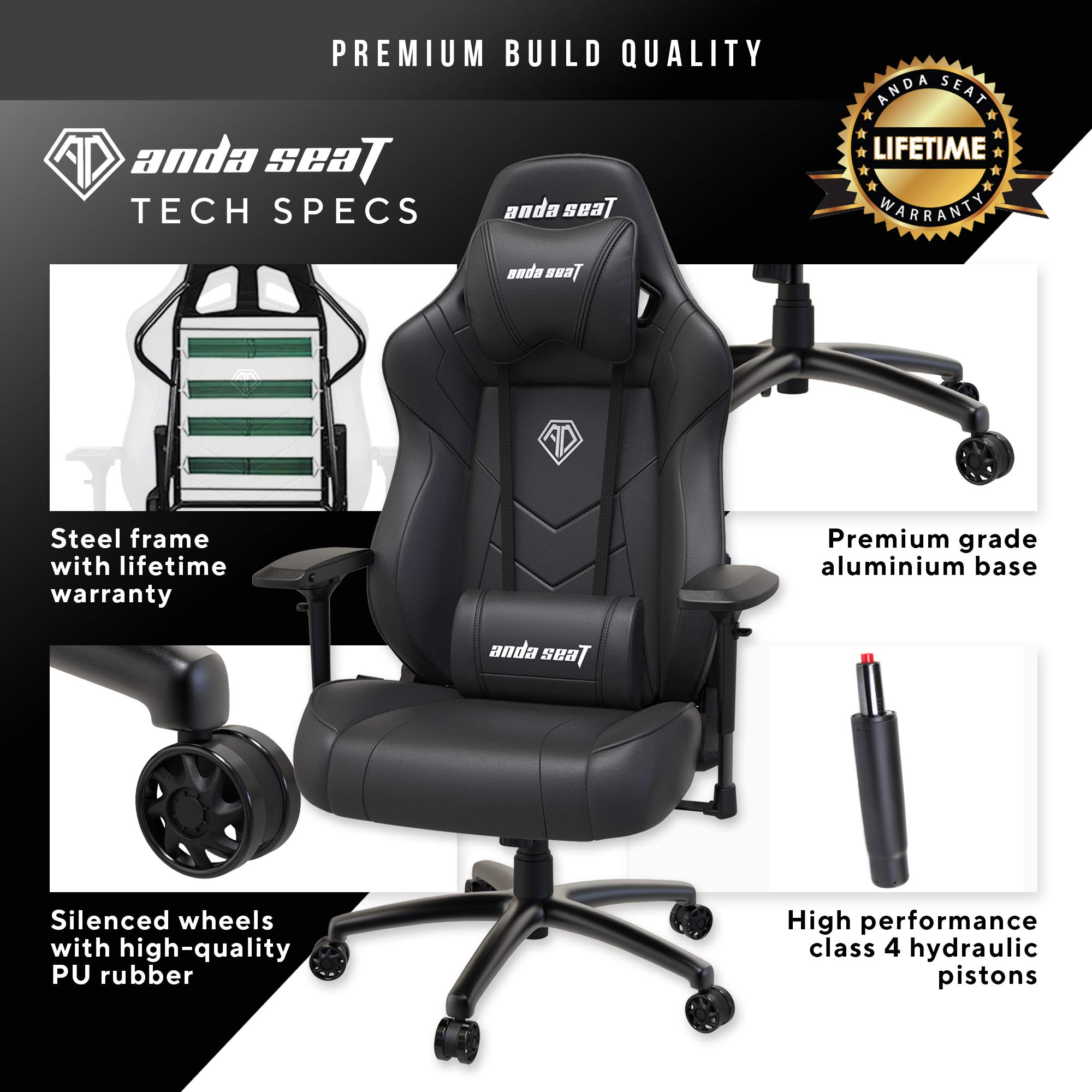 Buy Anda Seat Dark Demon Pro Gaming Chair Black Premium Desk Chair
