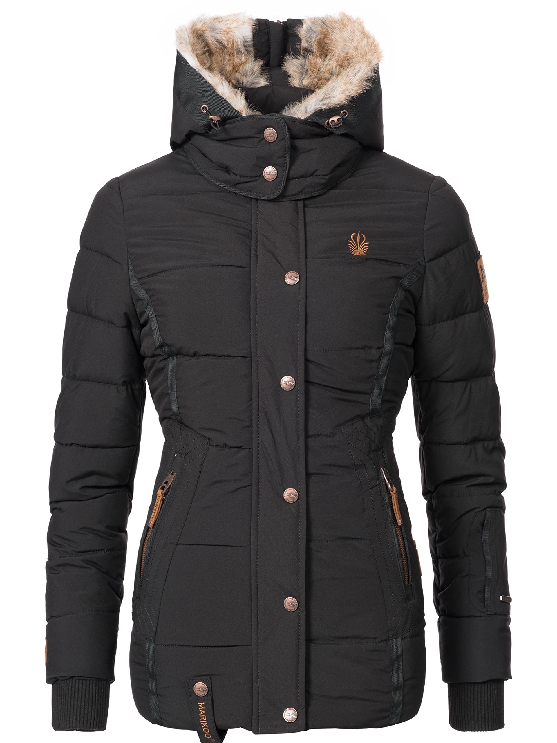 Marikoo Nekoo veste d'hiver pour femme matelassé avec capuche XS-3XL