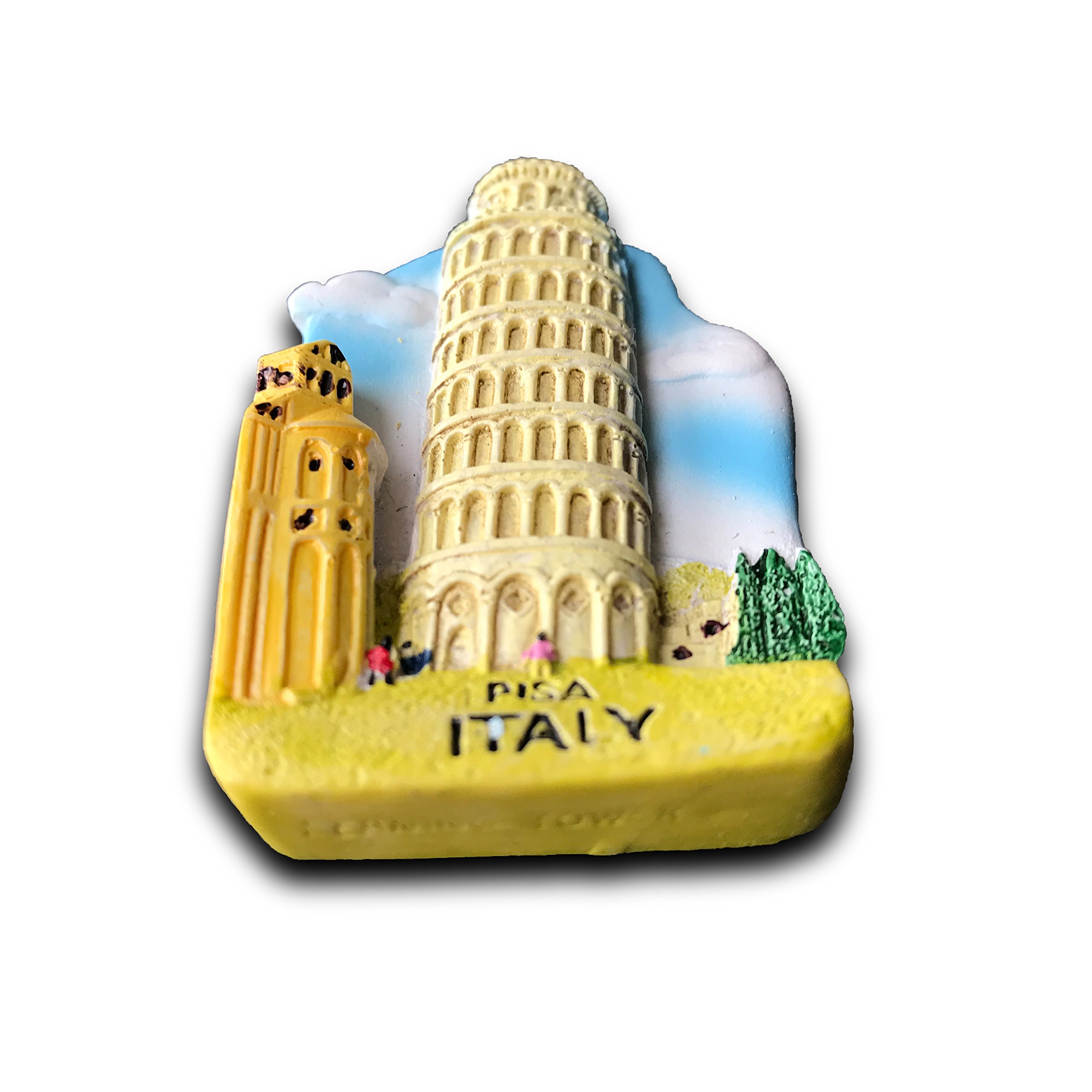 Magnete resina Torre di Pisa Verticale - Souvenir Italia